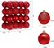 Christmas Balls Ornaments Set,2.36" 32 pcs Hanging Shatterproof Christmas Decoration Ball Ornaments for Xmas Tree,Holiday Christmas Party (Red)